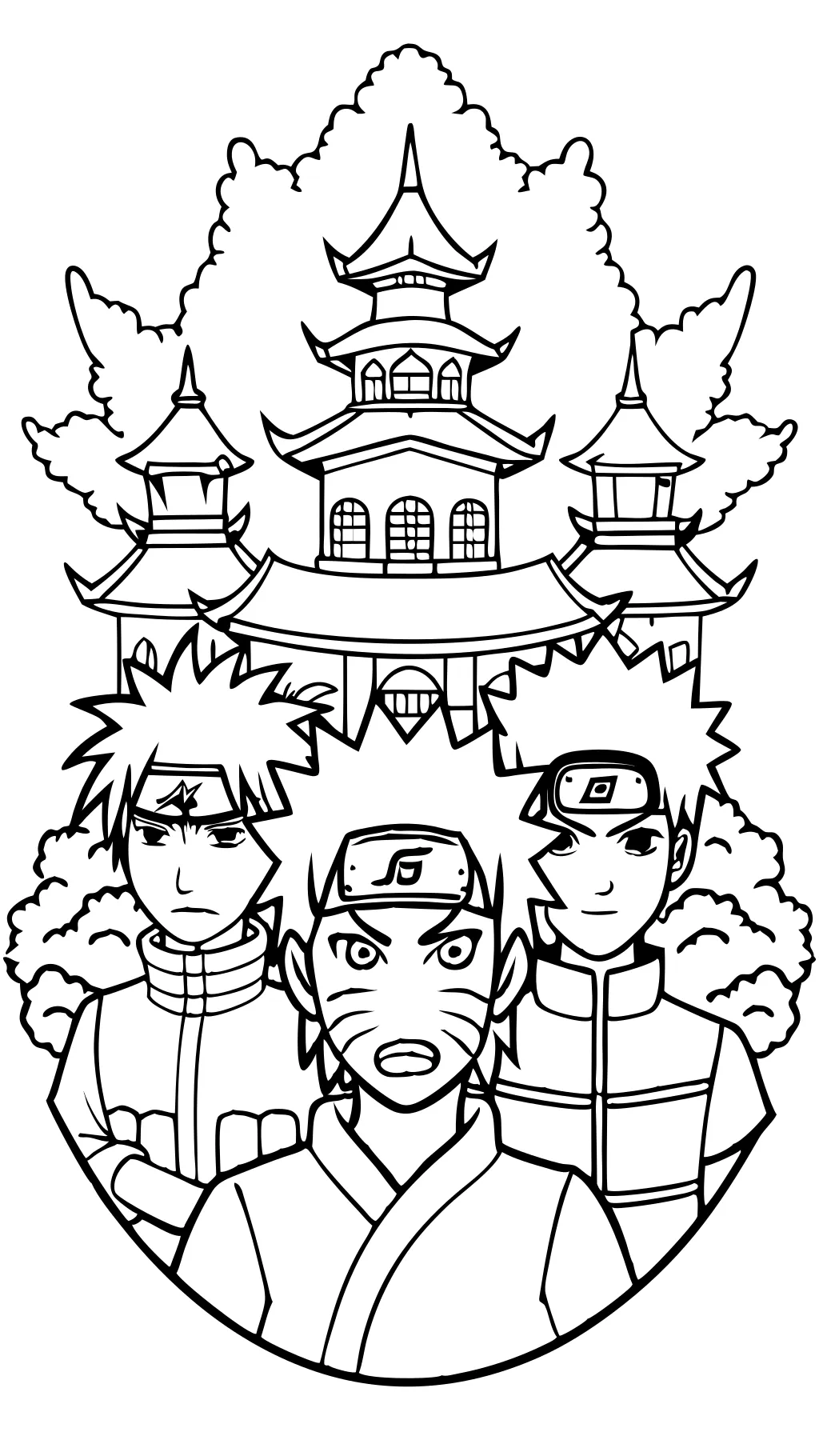 coloriages d’anime naruto